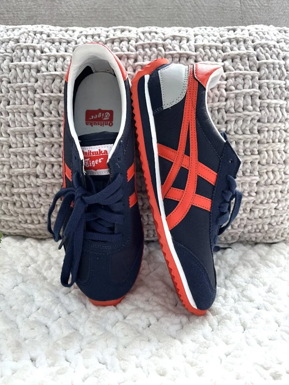 Onitsuka Tiger Serrano by Asics Sneakers (Blue/Orange) 2Y